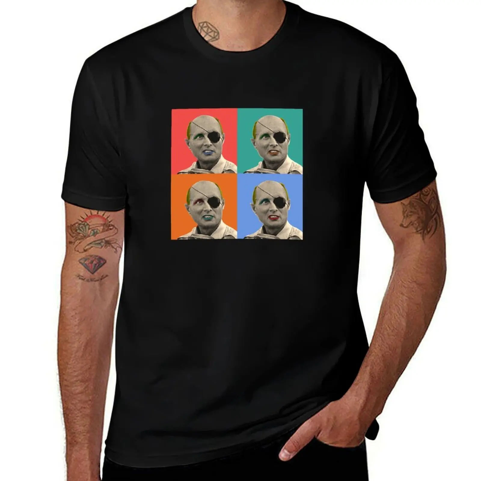 Moshe Dayan T-Shirt Trendy Casual Short Sleeve Shirt
