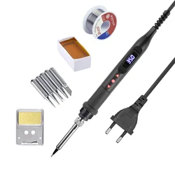 JCD 908U 80W Adjustable temperature Soldering iron kit LCD Display intelligent switch Soldering iron 220V/110V Soldering tool