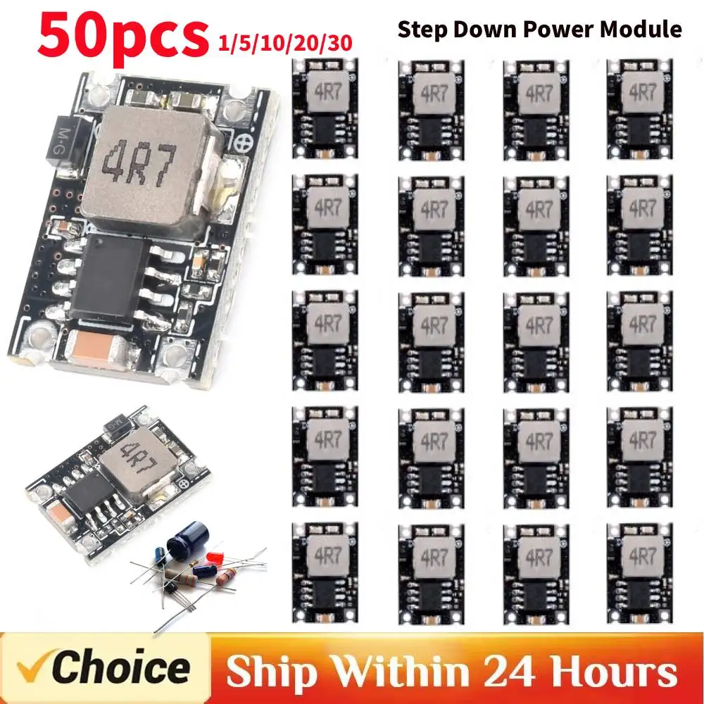 DC-DC Buck Converter Board Adjustable Constant Current Driver 5V-30V To 3.3V 5V 9V 12V 3A for Car Motorcycle Battery Charging