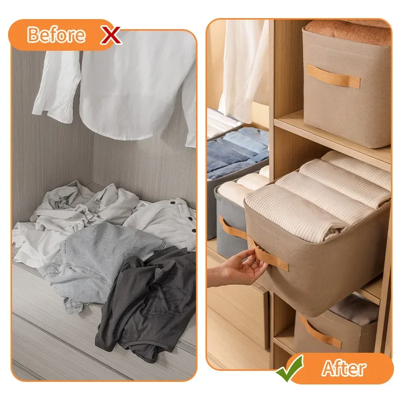 Verdicken Kleidung Organizer Hosen Pullover Lagerung Schränke Schubladen Organizer Jeans Lagerung Box Kleiderschrank Kleidung Lagerung Organisatoren – Detail 4