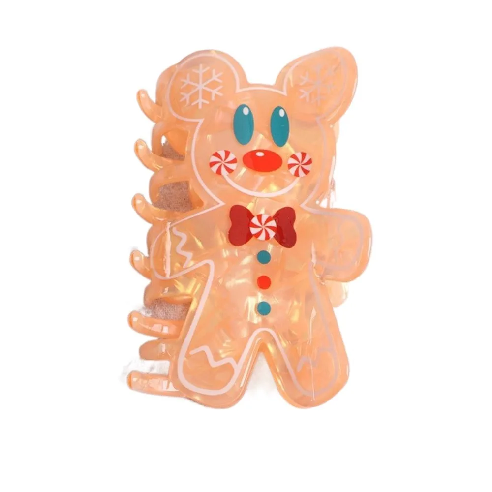 

Funny Elk Christmas Hair Claw Cartoon Cute Santa Claus Hair Clip Acetic Acid Headdress Acetate Shark Clip Festival