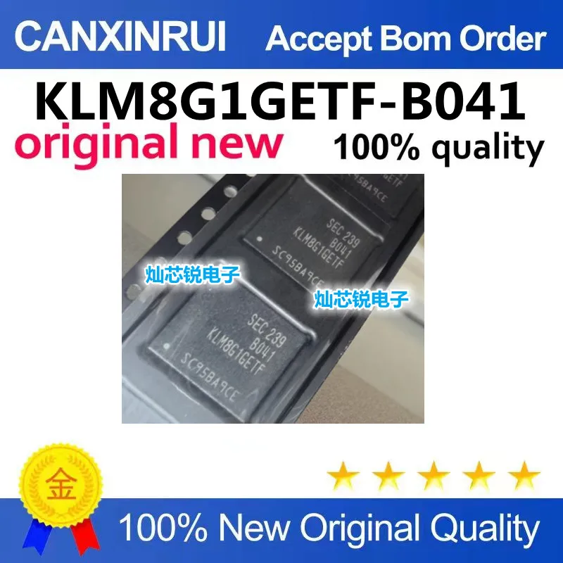 KLM8G1GETF-B041 FBGA153 package memory IC chip brand new original integrated surface-mount