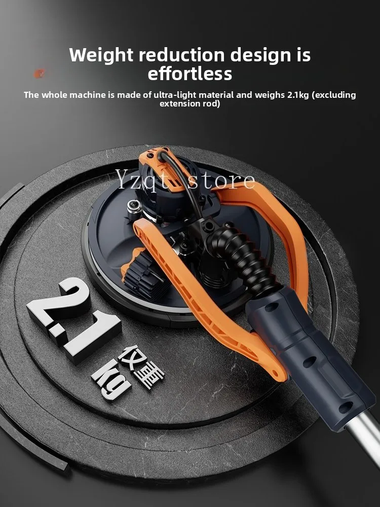 7262 Ultra-light brushless long pole wall sander, dust-free polishing machine, electric putty wall sandpaper machine
