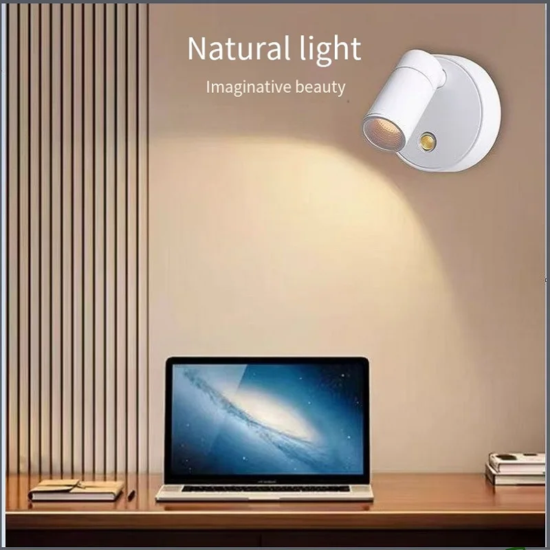 

Cable-free and Perforation-free Charging Bedside Wall Lamp Magnetic Ultra-long Life LED Reading Wall lamp