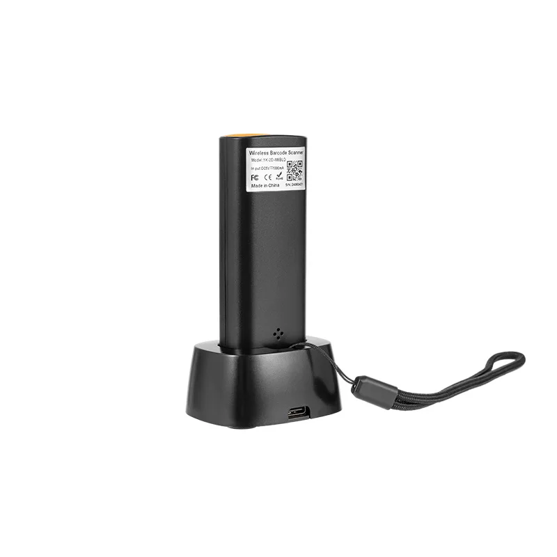 Senicron P1 2D QR Wireless Bluetooth Pocket Mini Barcode Scanner مع مهد شحن