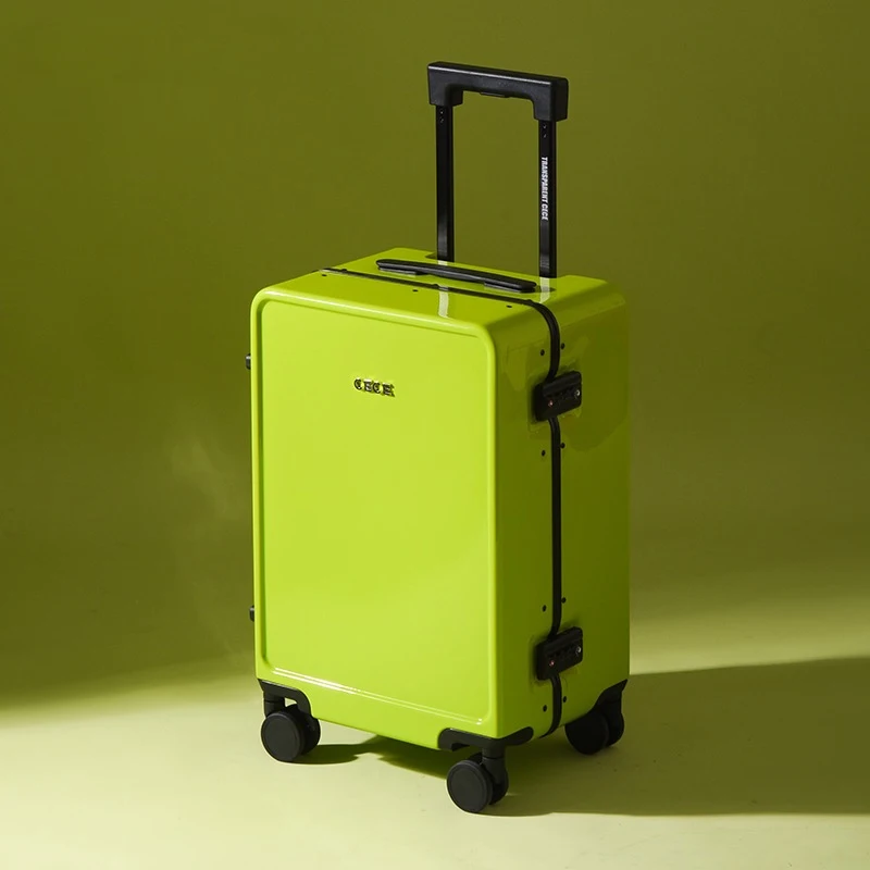 

New 20"24"26" Inch High Quality Men Retro Spinner Rolling Luggage Women Solid Color Trolley Suitcase Universal wheel Travel Boxs