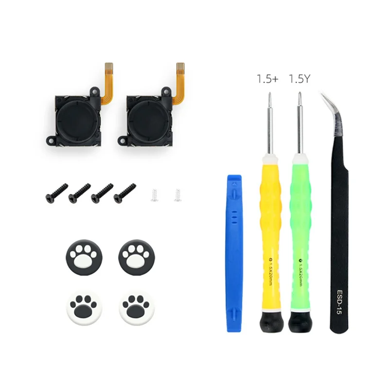 

AK51-Hall Joystick Repair Kit For NS Switch/Switch OLED Joy-Con/Switch Lite Hall Joystick With Screwdriver Joystick Caps