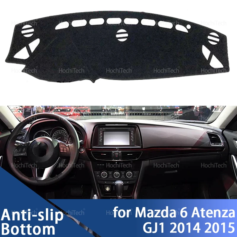 

Чехол на приборную панель автомобиля, защитная накладка, солнцезащитный коврик для приборной панели, коврик с защитой от УФ-лучей для Mazda 6 Mazda 6 2014 2015 GJ1 Atenza