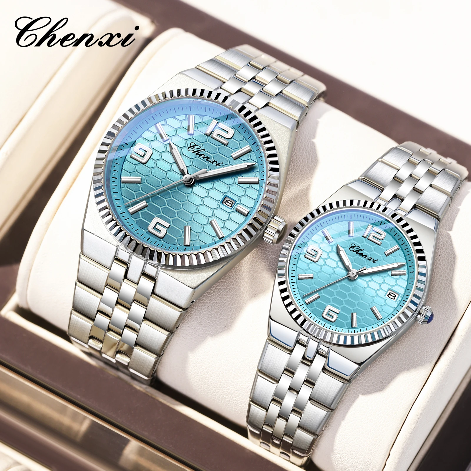 

CHENXI 8280, женские часы, мужские лучшие элитные брендовые кварцевые часы, мужские повседневные водонепроницаемые деловые часы, женские часы Relogio Masculino