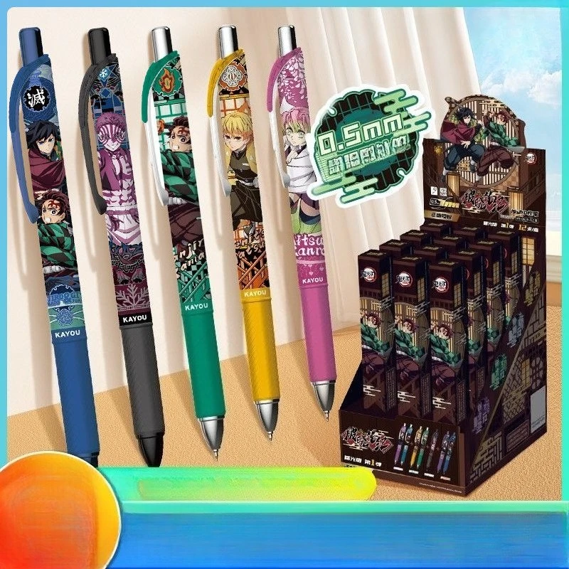 Demon Slayer anime peripheral gel pen Kawaii cartoon student stationery new product writing smooth gel pen creative holiday gift