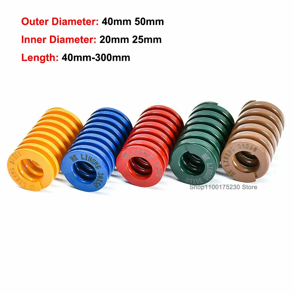 

1Pcs 40x20xL 50x25xL Spiral Stamping Compression Mould Die Spring Outer Diameter 40mm 50mm Inner Diameter 20mm 25mm