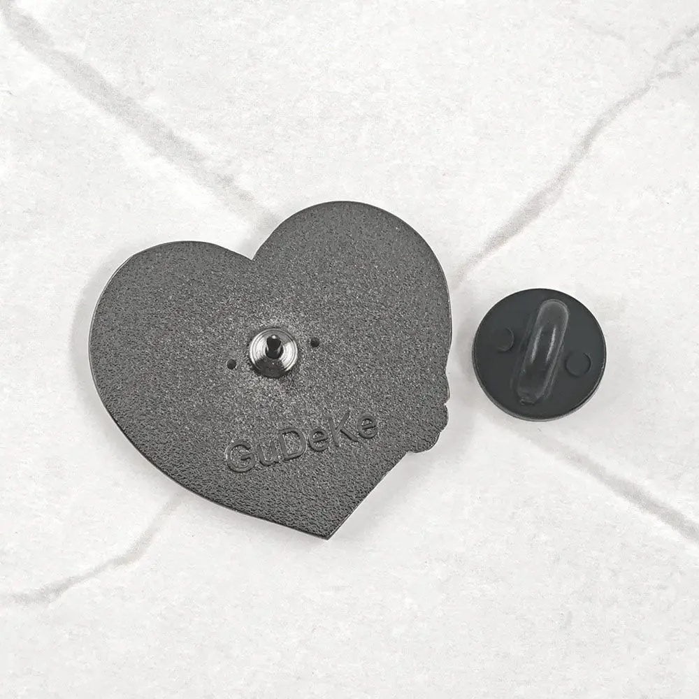 Dump Him Blue Heart Enamel Pin Women Independent Slogan Lapel Brooch Fashion Badge Jacket Backpack Accessory