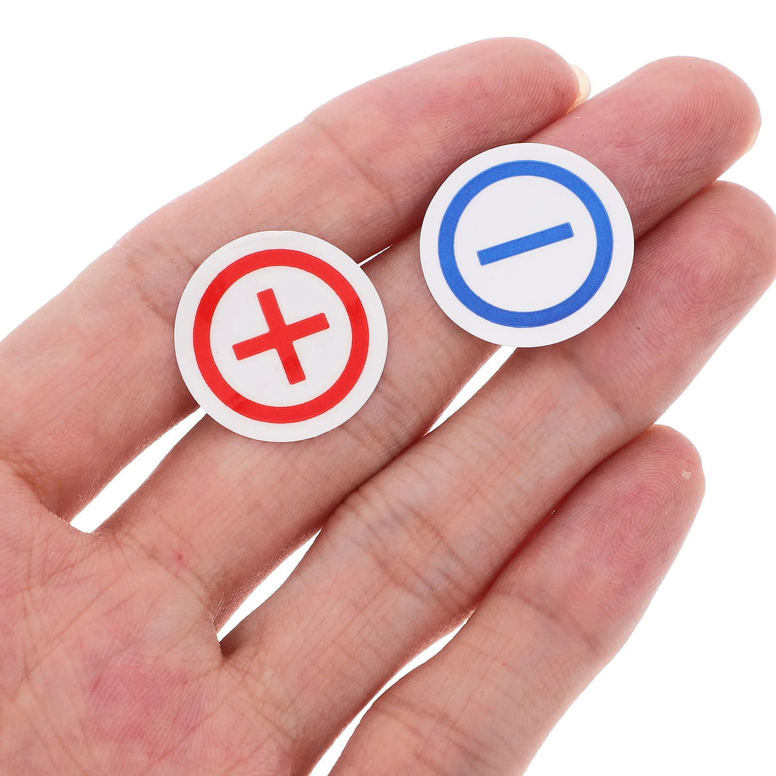 Polaritätsetiketten-Aufkleber, langlebig, für die Sicherheit von Elektropanel-Maschinen, klare, positive, negative Markierungsaufkleber