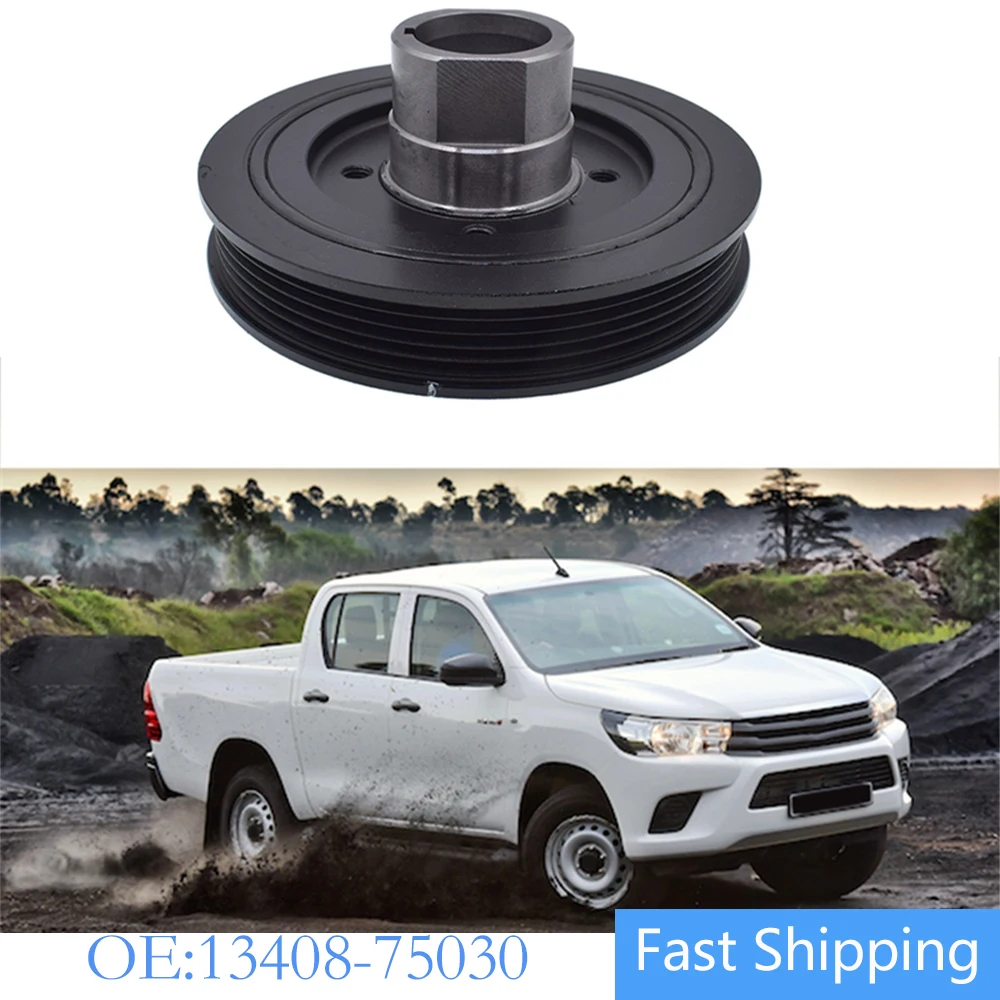 

Harmonic Balancer for Toyota 4Runner T100 Tacoma Crankshaft Pulley Engine 3Rzfe FEBEST TDS-3RZFE 13408-75030