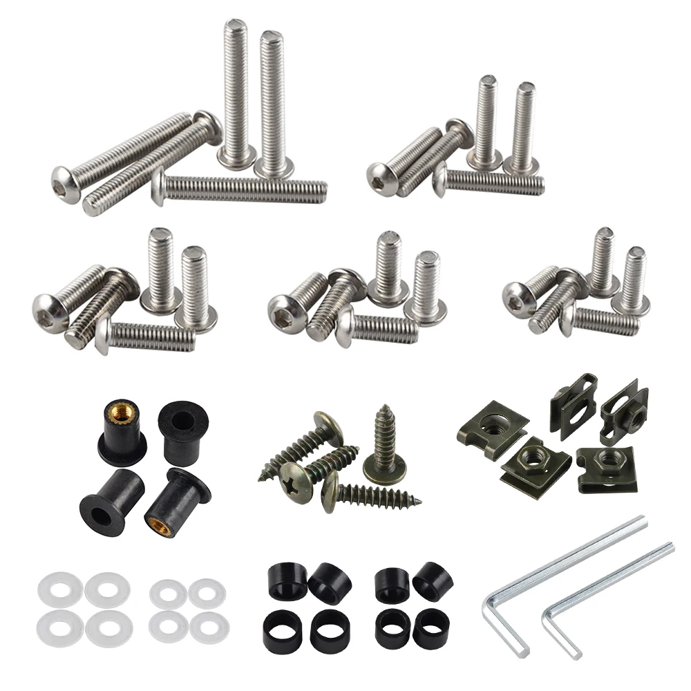 NICECNC 177PCS Fairing Bolts Kit Fastener Clips Screw Motorcycle For Honda CBR600RR CBR1000RR CBR 600 F2 F3 F4 CBR 600 RR