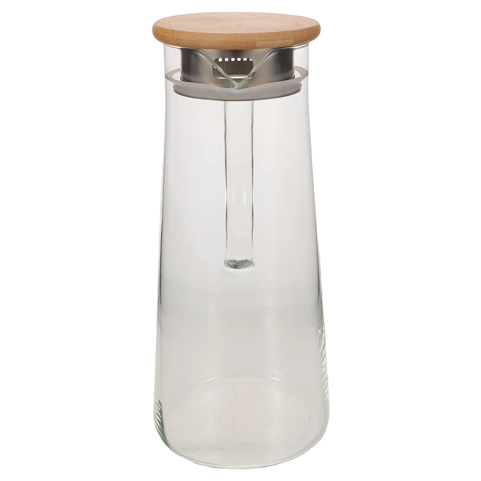Pichet à eau en verre Borosilicate transparent avec couvercle, grande capacité, thé glacé, café, jus, boisson, facile à nettoyer, résistant au chaud et au froid