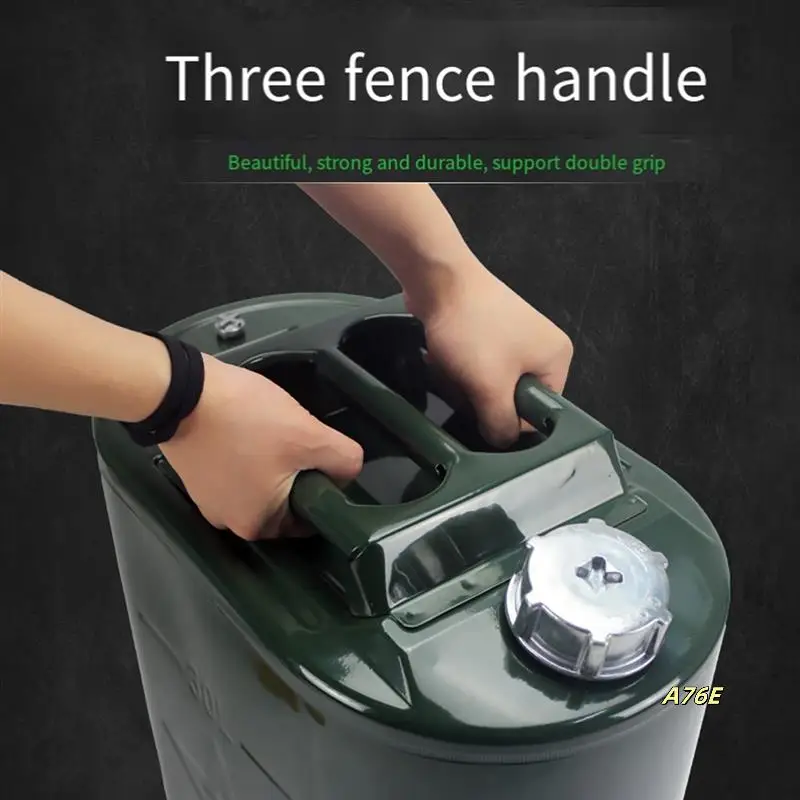 10L برميل يمكن الغاز الغيار الحاويات مكافحة ساكنة يمكن مربع الوقود الحاويات مانعة للتسرب خزان محمول الوقود لوازم السيارات دائم