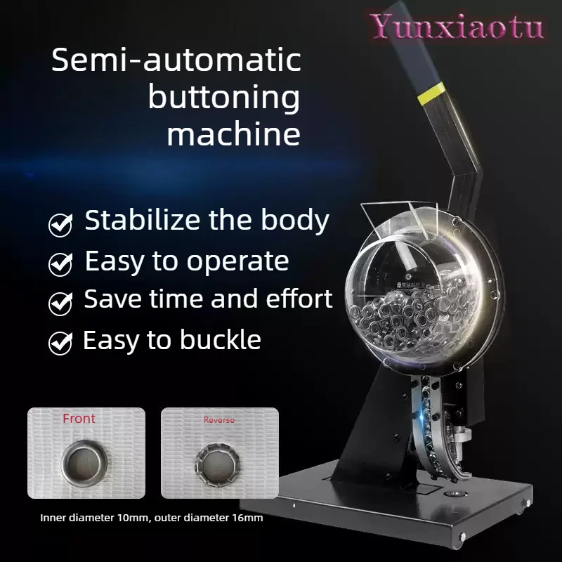 Portable Semi-Automatic Eyelet Machine 12mm, Manual Grommet Press Punch Tool for Shoes and Banners