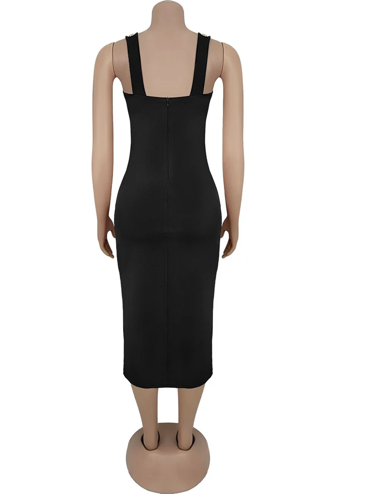 pretty birthday dresses for women Casual Vintage V-Neck Midi Wool Dress,Birthday Dress Women,Wedding Dre –  puresunlady main image 1