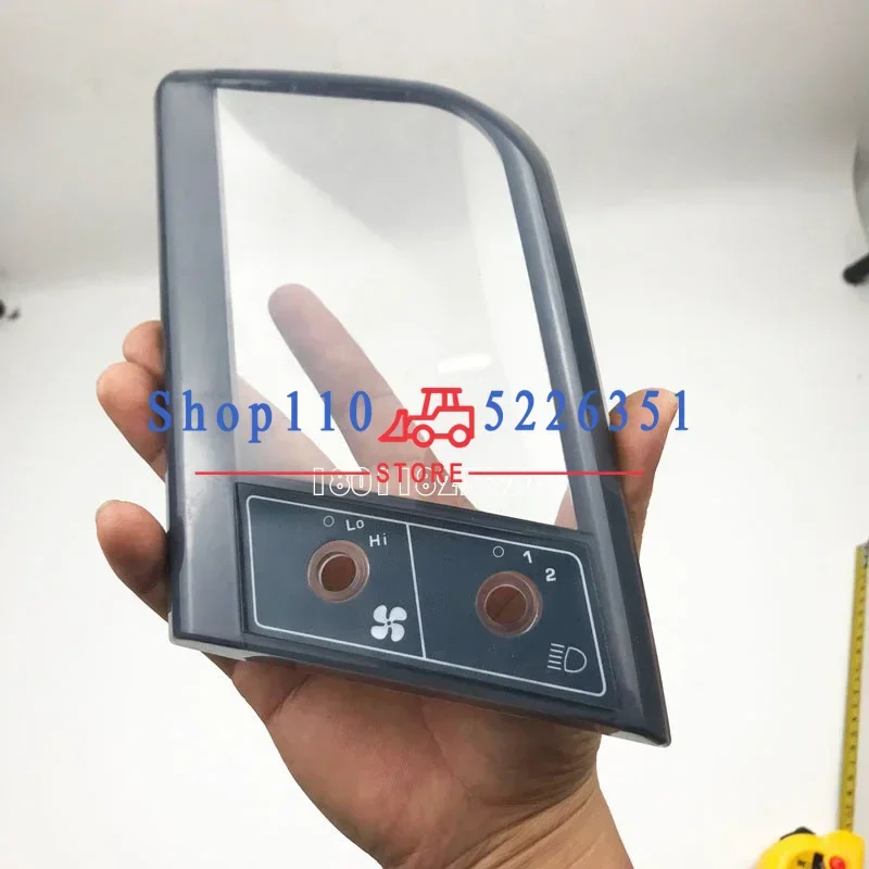 For Komatsu PC60-7 Meter Housing 120-20-6 Meter Display Shell Dcorative Panel Meter Cover High Quality Excavator Parts Black