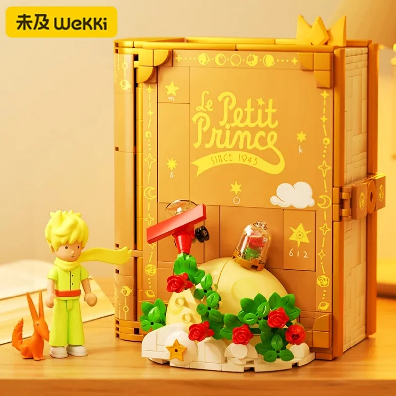 Wekki – blocs de construction de conte de fées du petit Prince, jouets d'assemblage de livres 3D, Puzzle créatif pour enfants, modèle d'épissure, cadeau exquis