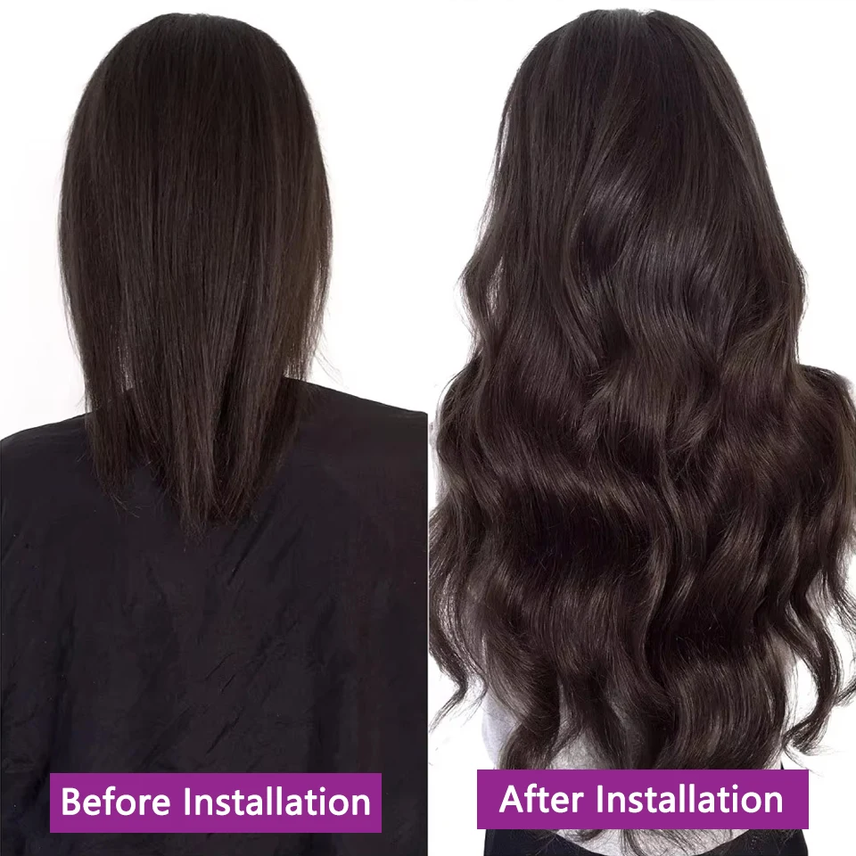 Extensiones de cabello con cinta adhesiva en color natural, cabello humano virgen, liso sedoso, invisibles con cinta, color #4 para mujer, 50 g, 20 piezas 6