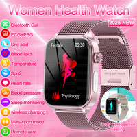 For XIAOMI Women's Health Tracking Smart Watch ECG+PPG Micro Physical Examination Blood Fats Uric Acid Bluetooth Call Smartwatch