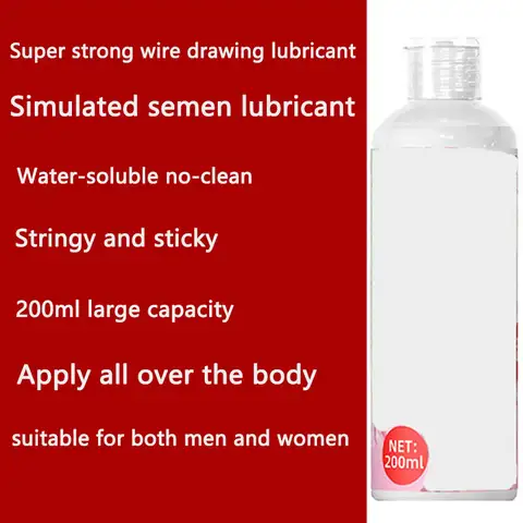 Girl Juice Imitation Semen 200ml Male and Female sexx Adult Water soluble No wash Viscous Drawing Lubricant