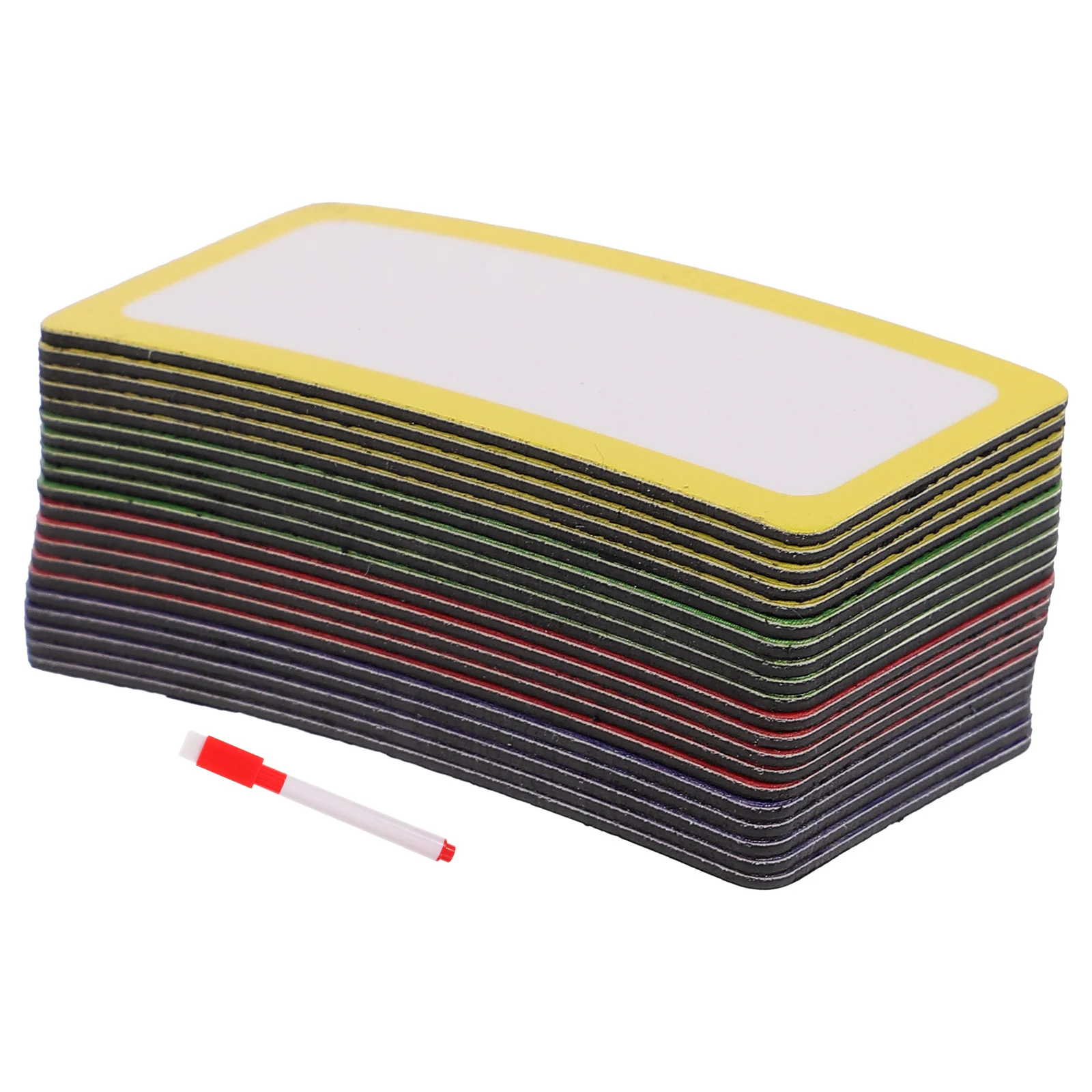 

Magnetic Whiteboard Stickers Labels for Desk Dry Erase Nametags Reusable Writing Film