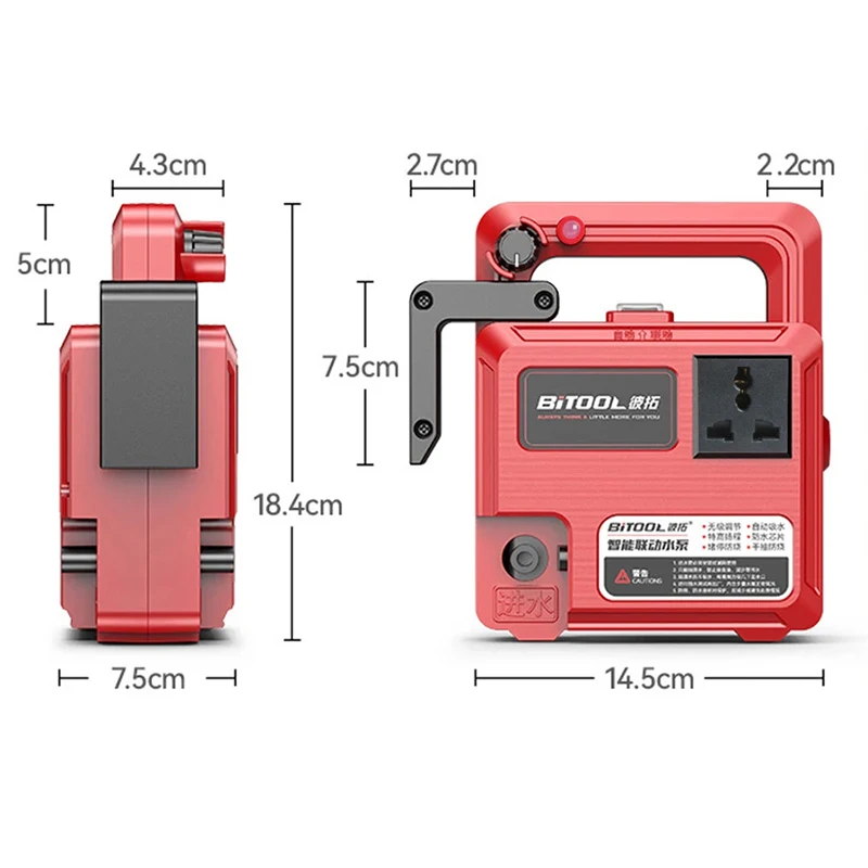Automatic Intelligent Linkage Water Pump 6000W For Concrete Saw Core Drill Grooving Cutting Machine Dust Free Cooling