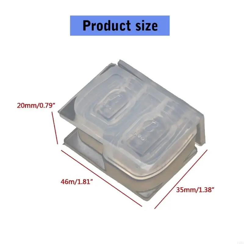 45be Silicone Jar Molds Resin Jar Mold Crystal Epoxy Round Storage Chai chai để lưu trữ DIY Kẹo dầu mật ong