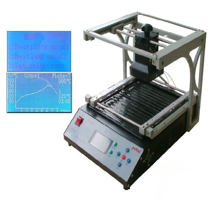 PUHUI T-890 Infrared Rework Station BGA IRDA Double Digital Infrared Soldering Welder T890 SMT SMD Reflow Station 110V/220V New