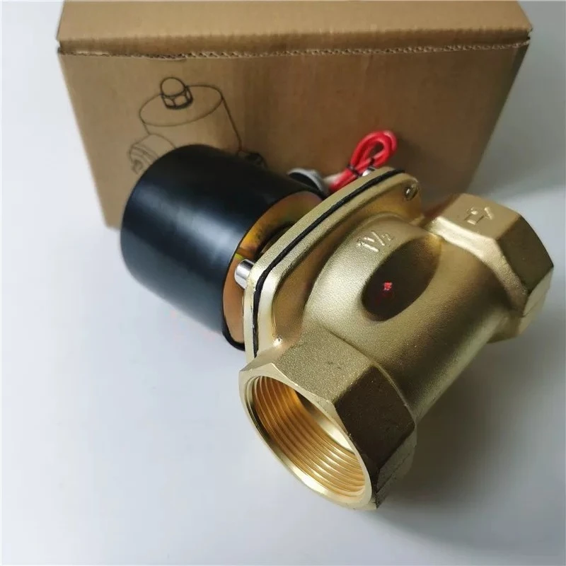 DN40 pipeline two-way solenoid valve, one-inch and a half silk buckle solenoid valve 2W400-40 water solenoid valve