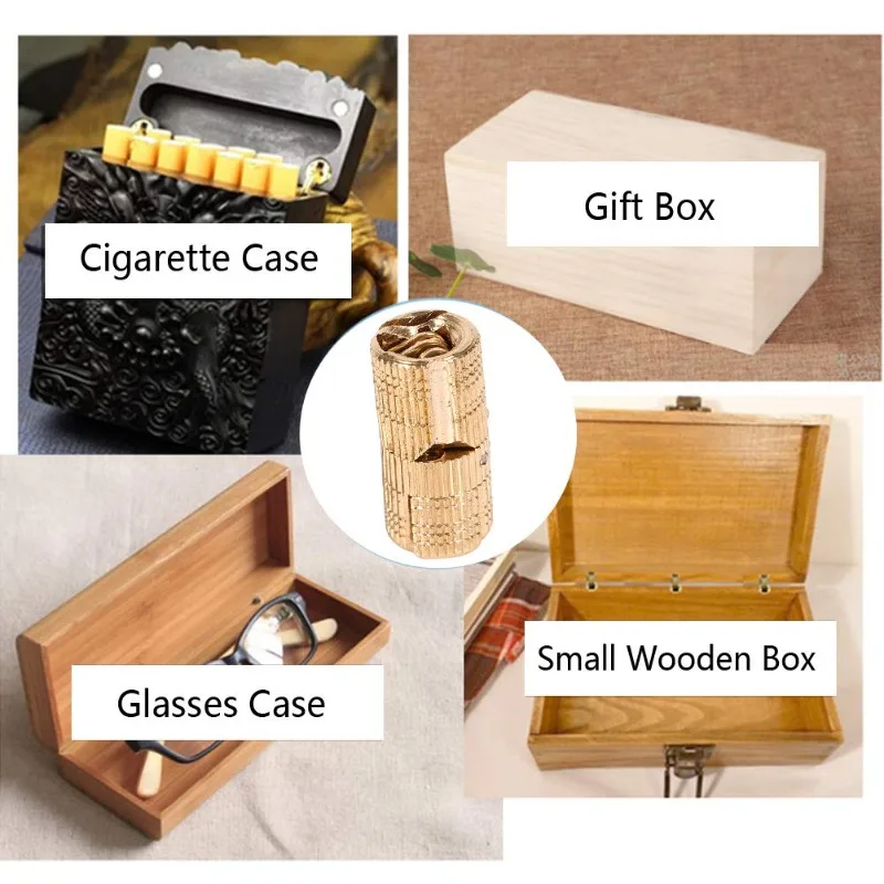 1 ชิ้นบานพับทองเหลือง 8-16 มิลลิเมตรบานพับเฟอร์นิเจอร์ตู้บานพับประตูที่มองไม่เห็นทรงกระบอกสำหรับฮาร์ดแวร์ทองเงิน 2025 ใหม่