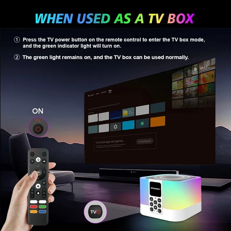 Z1 Mix tv box Android 15 8K 4K Allwinner H313 4G 5G Wifi6 Smart BT5.0 Lettore multimediale Telecomando vocale Altoparlante a colori retroilluminato Box IPTV