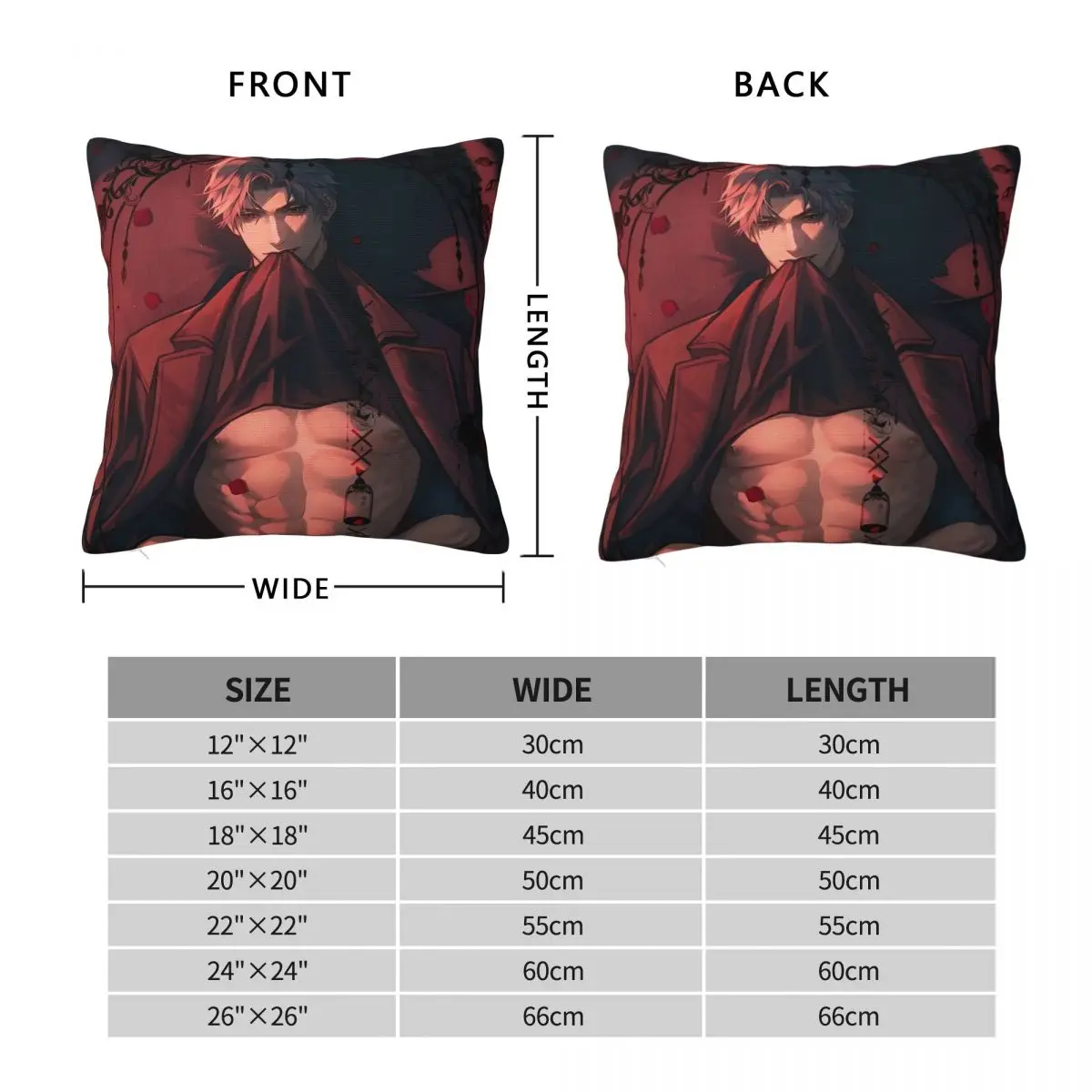 لعبة الحب والمساحة العميقة غطاء وسادة مربع كيس وسادة غطاء الوسادة Kawaii الرسم سادات لحفل زفاف ديكور المنزل #4