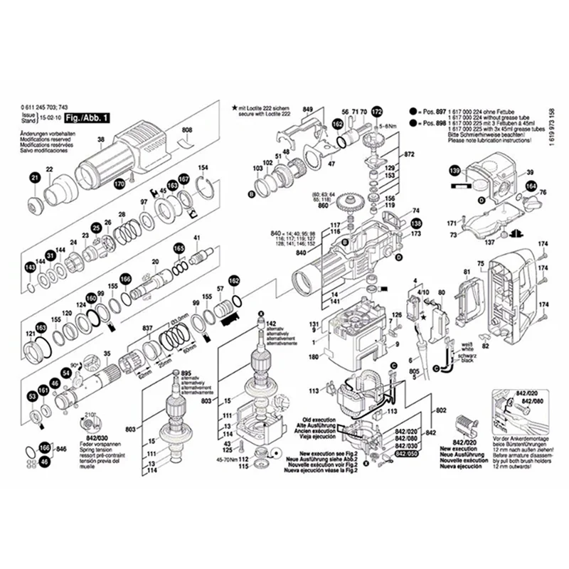 6X AC 220V 속도 조절기 거버너 교체 GBH11DE GSH11E GSH 11E GBH 11DE 로터리 해머 전동 공구 액세서리-AT64