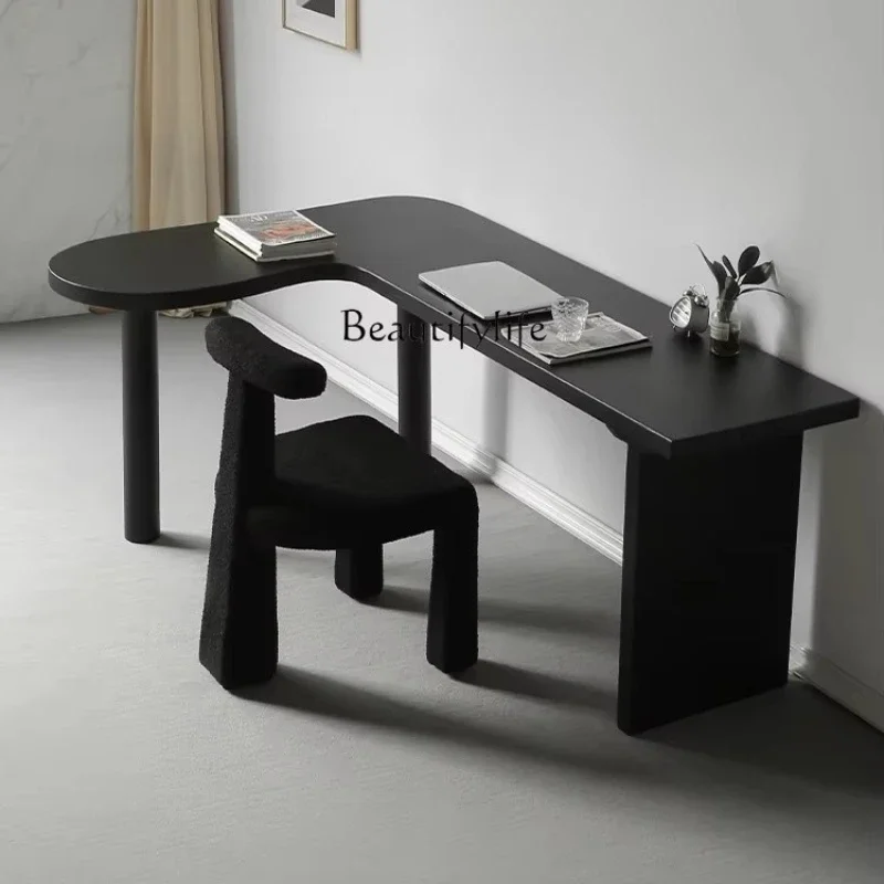 

ls 04Corner desk Household corner solid wood writing computer desk