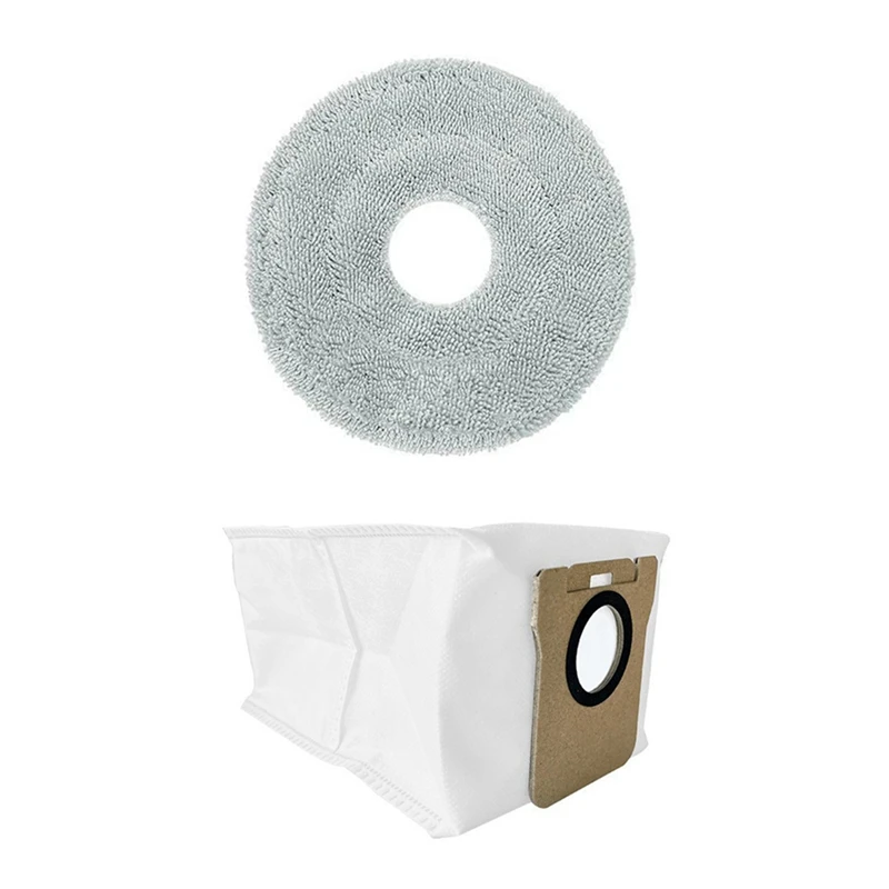 ABPQ-Kit di accessori di ricambio per JONR P20 PRO Robot aspirapolvere Sacchetti per la polvere Spazzole laterali Parti in tessuto per mop