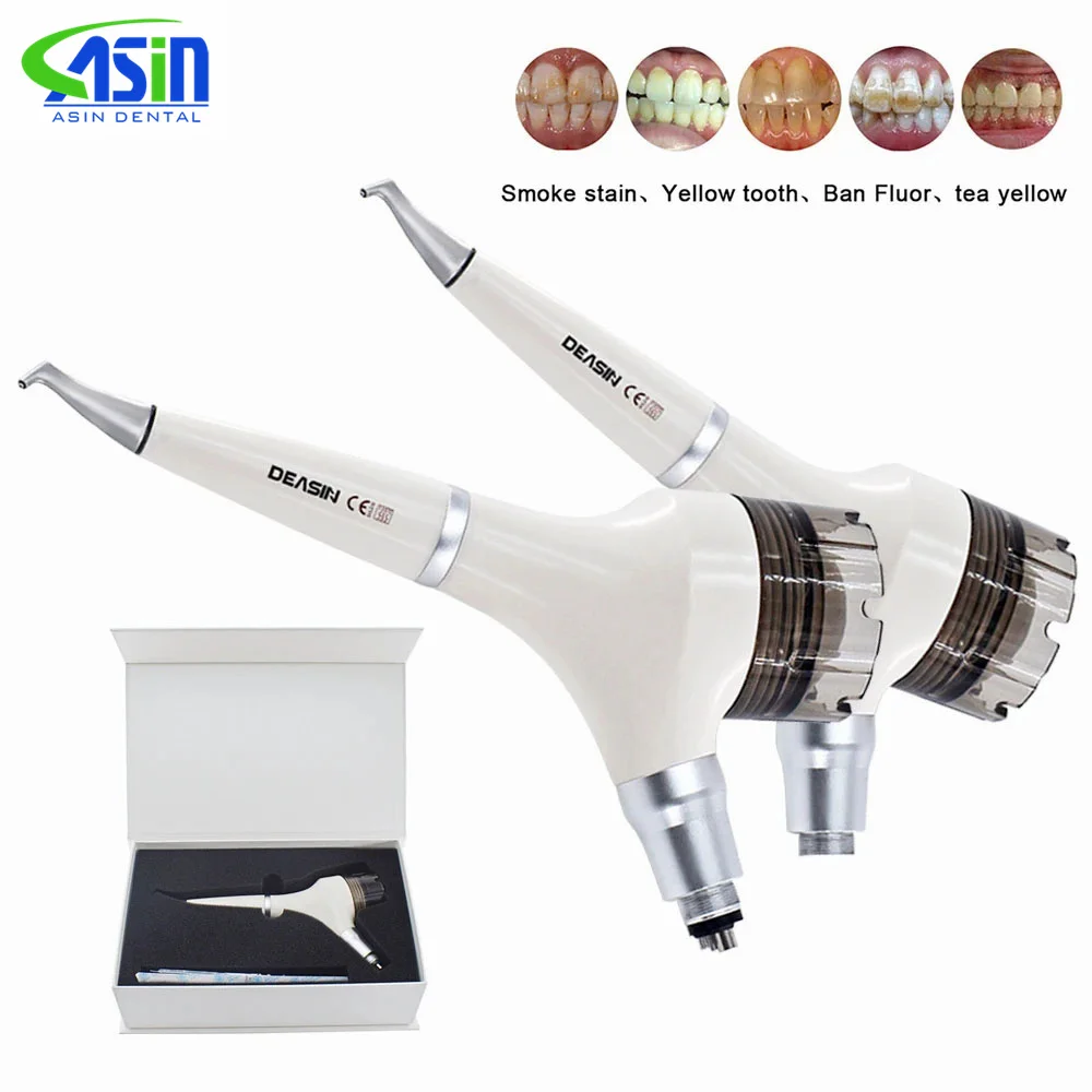 Dental Air Prophy Unit Teeth Whitening Spray Polisher Jet Air Flow Sandblasting Jet 4 Hole Teeth Polishing Dentistry Tools