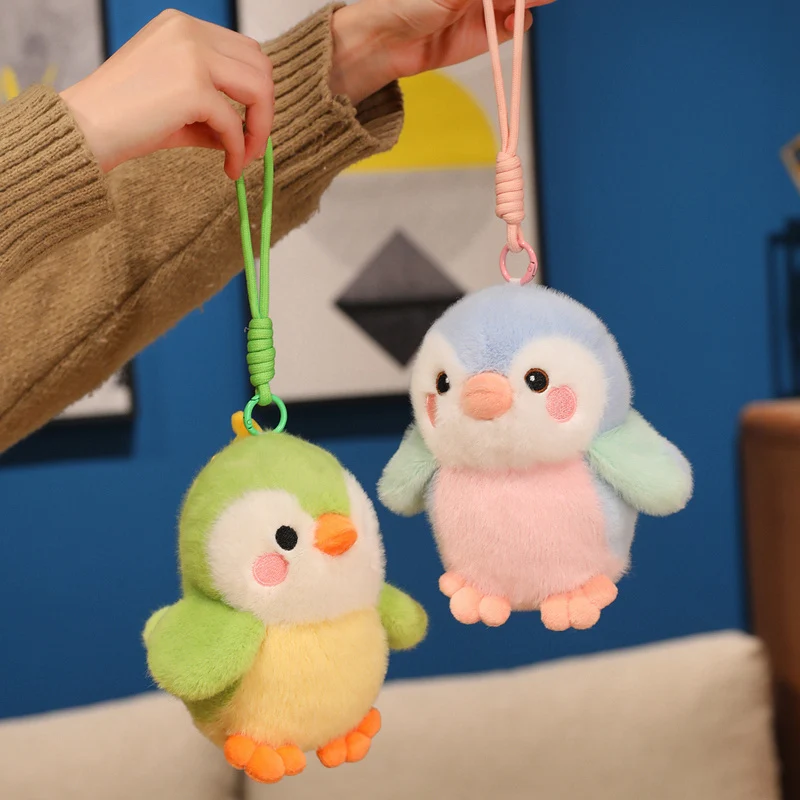 

16cm Fluffy Pretty Bird Doll Cartoon Kawaii Pet Bird Plush Toy Lifelike Little Bird Pendants Car Bags Decor Keychain Kid Gift