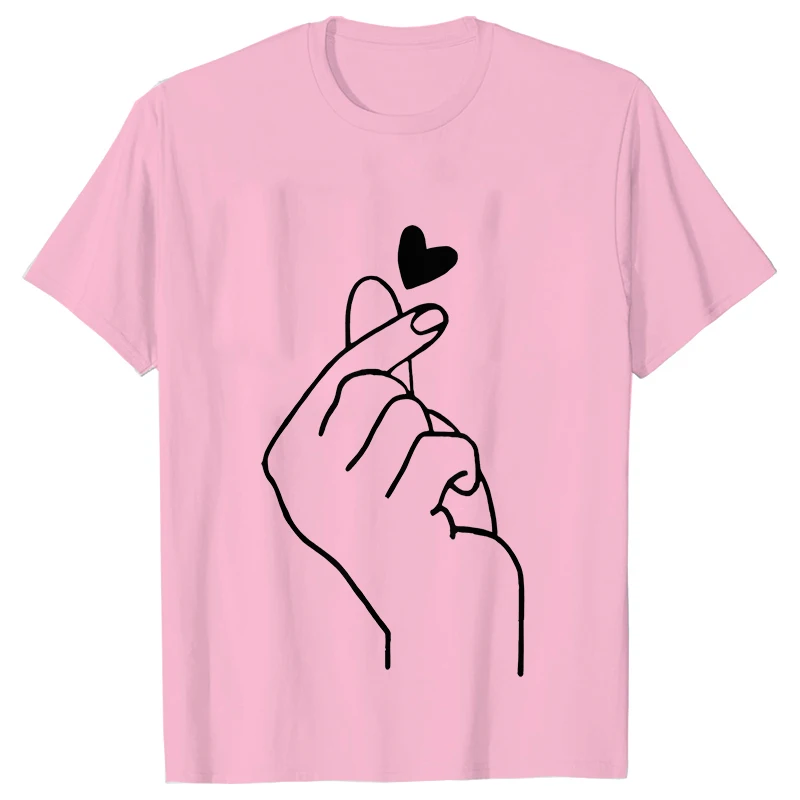 Sketching Hands and Love Printing T Shirt Women Novelty Funny Short Sleeve Fashion Summer Female Clothing Basic Harajuku Tees