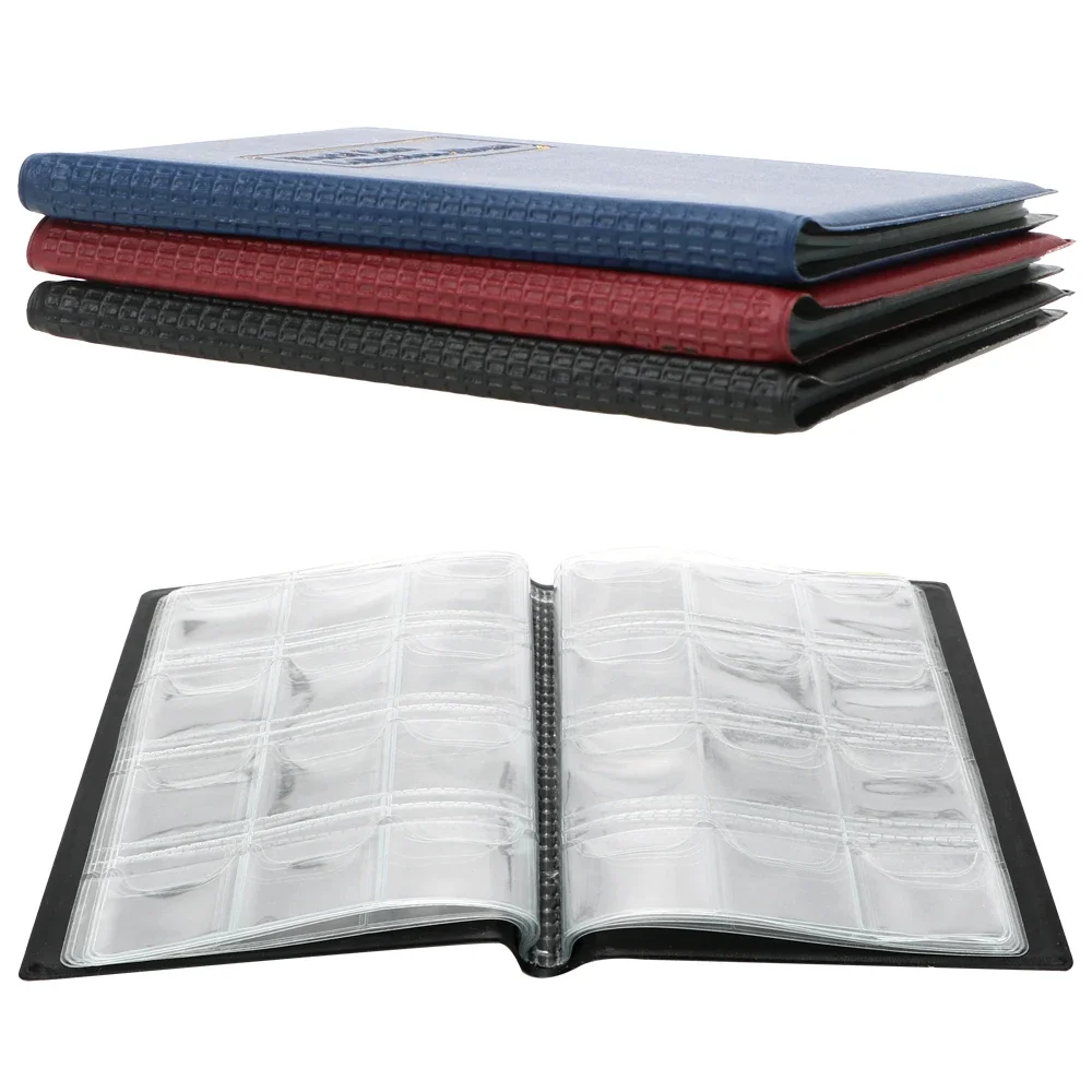 120 Taschen Künstliche PU Leder Münzen Sammlung Album Buch PVC Film Sammeln Geld Organizer Multifunktionale Lagerung Taschen – Detail 4
