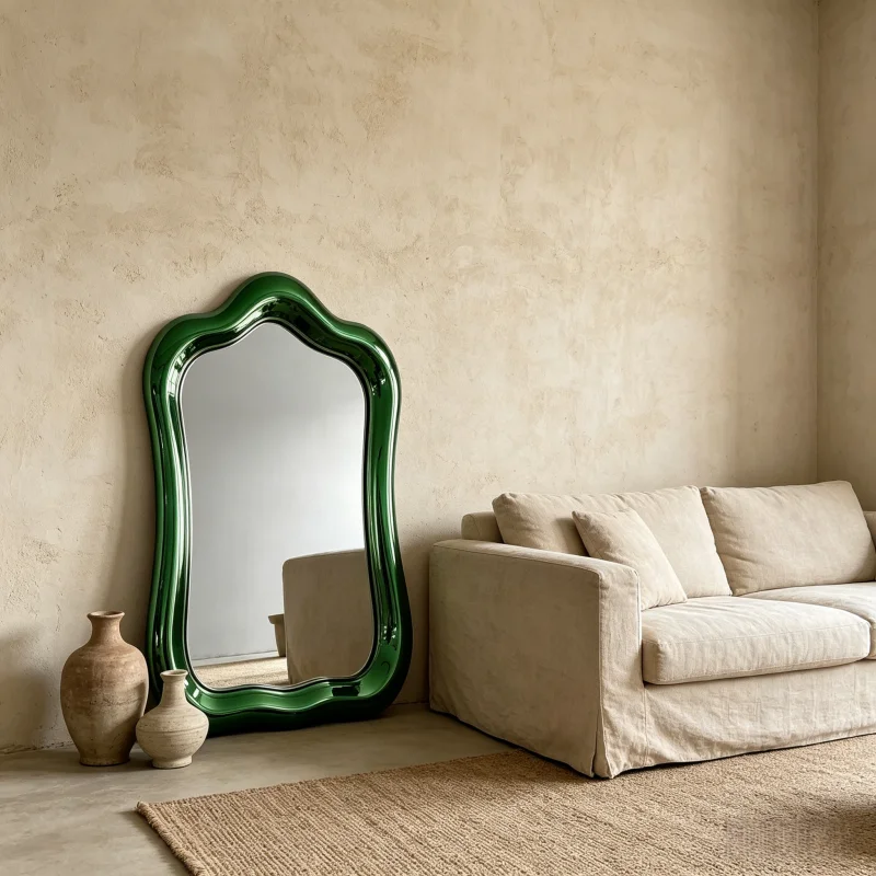 Stainless Steel Wall Mirror Creative High-Grade Home Villa Shop Hotel Decorative Reflective Metal Art for Interior Design