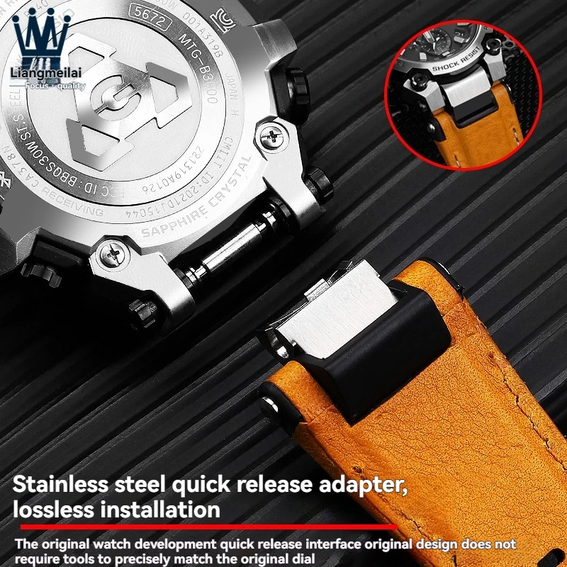 حزام جلد/نايلون أصلي سريع الإصدار لـ Casio G-Shock MTG-B3000D/BD |   استبدال |   ملحقات الحزام المقاوم للماء