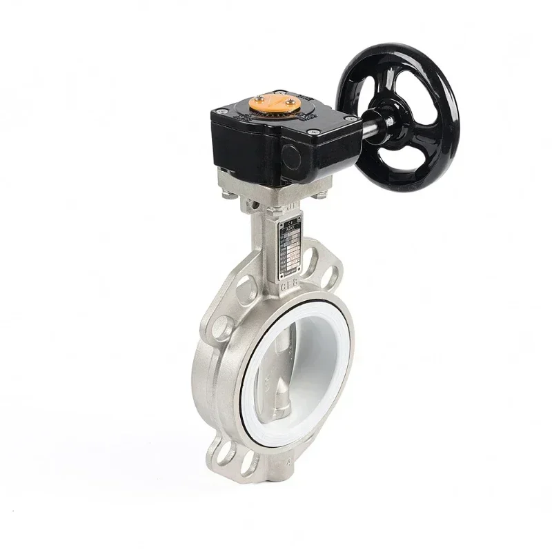 Industrial Worm Gear Wafer Butterfly Valve Stainless Steel Hot Sales DN 200 400 for Plumbing And Water Supply Systems