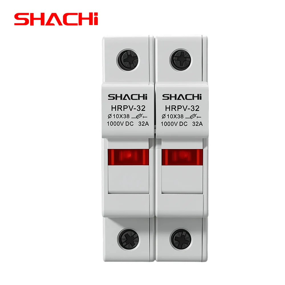 SHACHI 1P 2P DC Fuse Holder 1038mm High Voltage Solar for PV String Fuses 1000V Base Photovoltaic System Protection Protector
