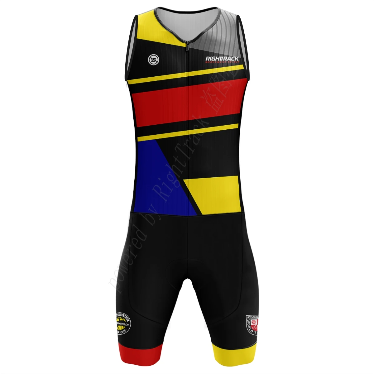 Pro Races Triathlon Trisuit Sleeveless Training Clothing Colorful Skinsuit RIGHTTRACK Swimming Cycling Running Skating Apparel