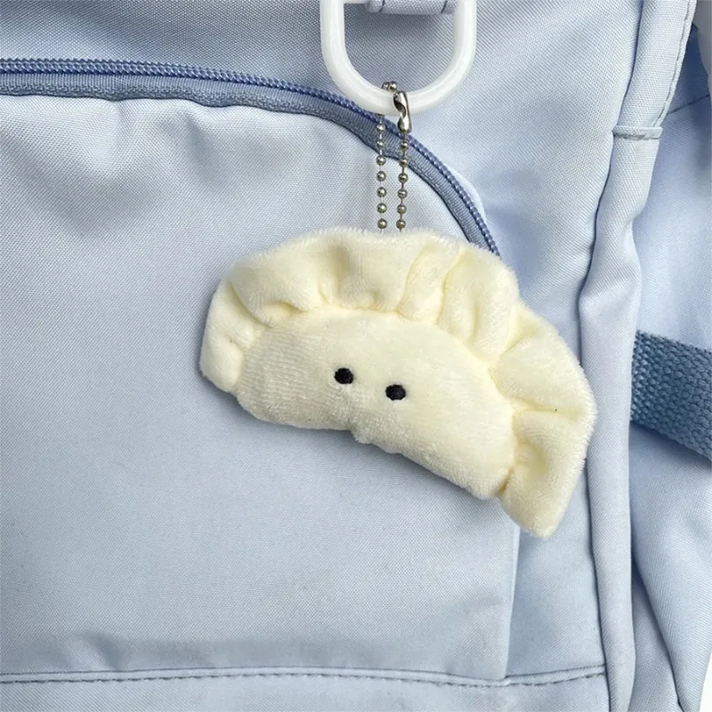 

1pcs Soft Plush Dumpling Keychains Stuffed Cartoon Cute Creative Pendant Key Ring Food Bag Decorations Girls Backpack Charm
