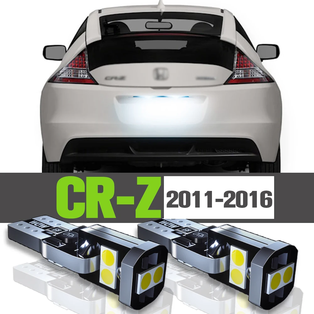 

2x LED License Plate Light Accessories Lamp For Honda CR-Z CR Z CRZ 2011 2012 2013 2014 2015 2016